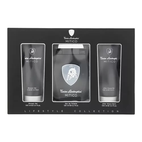 Lamborghini Mitico Gift set 125ml edt + 100ml Shower Gel + 100ml After Shave Balm
